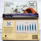 Joseph Gillott Drawing Nib Set of 8 nibs and Holder