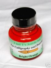 J & T's Acrylic Ink 30ml - Bright Orange