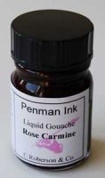 Roberson's Penman Liquid Gouache Ink Rose Carmine 15ml