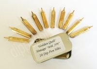 BAK-FIN Golden Quill 10 Nibs in storage tin