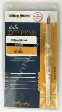 William Mitchell Italic Dip Pen Set - LEFT Handed