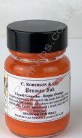 Roberson's Penman Liquid Gouache Ink Bright Orange 30ml