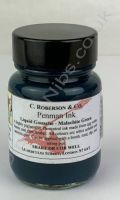 Roberson's Penman Liquid Gouache Ink Malachite Green 30ml