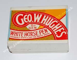 Geo W Hughes white horse box